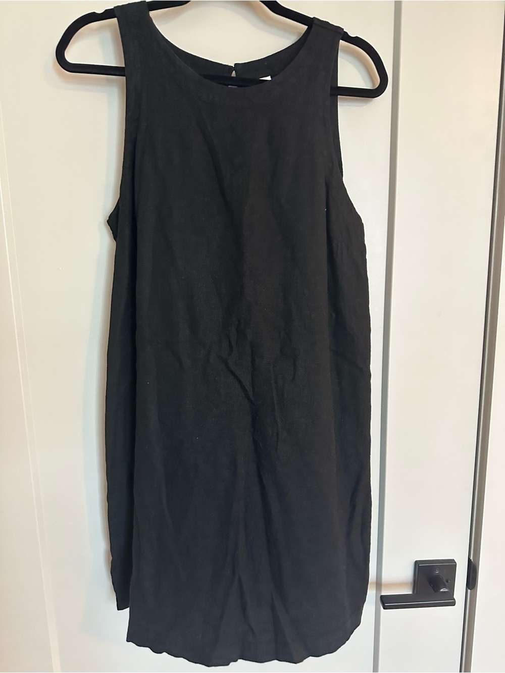 a new day Black Sleeveless Shift Dress